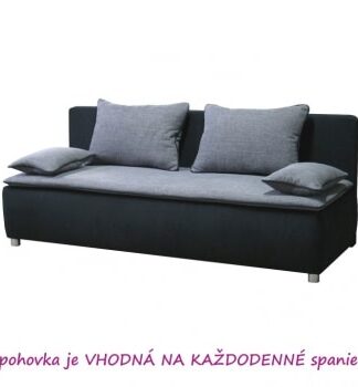 Rozkládací pohovka Noah černá - TempoKondela