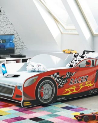 Dětská postel auto Cars červená 160x80 - BM