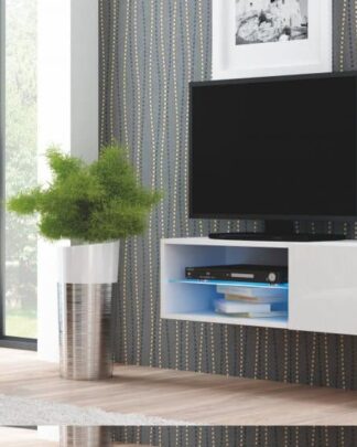 TV stolek závěsný Livo RTV-120W bílý - HALMAR