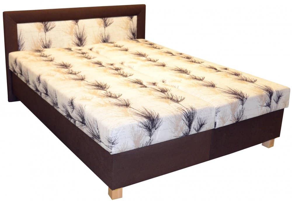 Čalouněná postel Jitka 160x200 hnědá - PROKOND