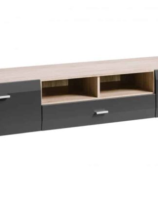 Komoda Clif RTV san remo/grafit mat - HALMAR