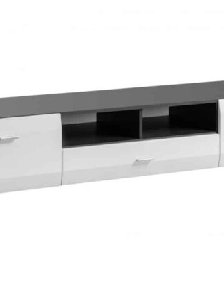 Komoda Clif RTV grafit/bílý mat - HALMAR