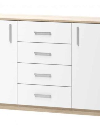 Komoda Arta 04 dub sonoma/bílá - FALCO