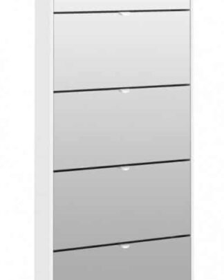 Botník se zrcadlem Bright 70052 bílý - TVI