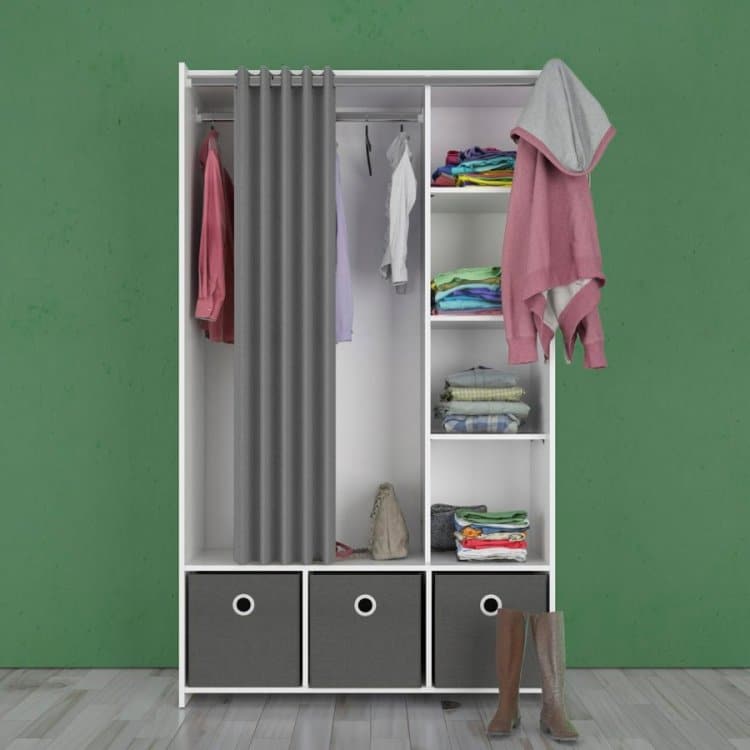 Skříň Kit 93120 bílá/grey - TVI