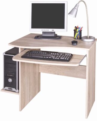 PC stůl s výsuvnou deskou MAXIM, dub sonoma