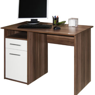 Kancelářský psací stůl MIRO, švestka/bílá