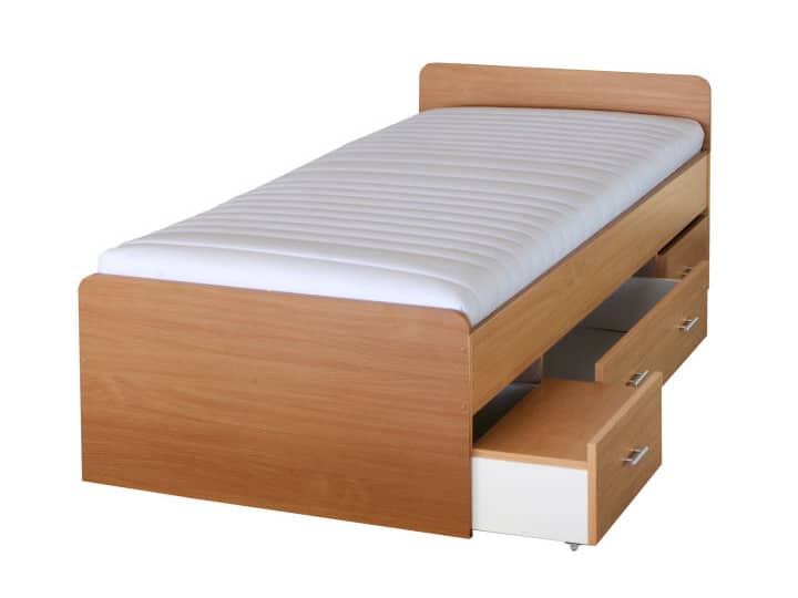 Postel DUETO 90x200 cm, buk