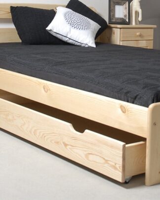 Úložný prostor pod postel 150 cm, masiv borovice