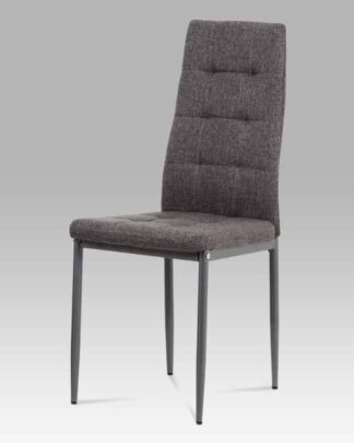 Jídelní židle DCL-397 GREY2, šedá látka/kov matný antracit