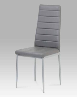 Jídelní židle DCL-117 GREY, šedá/šedý lak