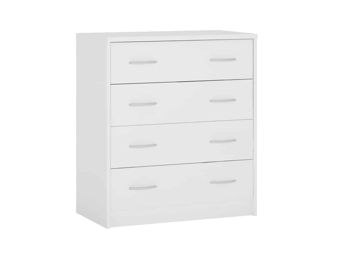 Komoda SCONTO K1-4S, alpská bílá