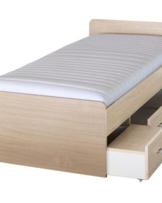 Postel DUETO 90x200 cm, javor