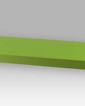 Nástěnná polička P-001 GRN, 60 cm, barva zelená