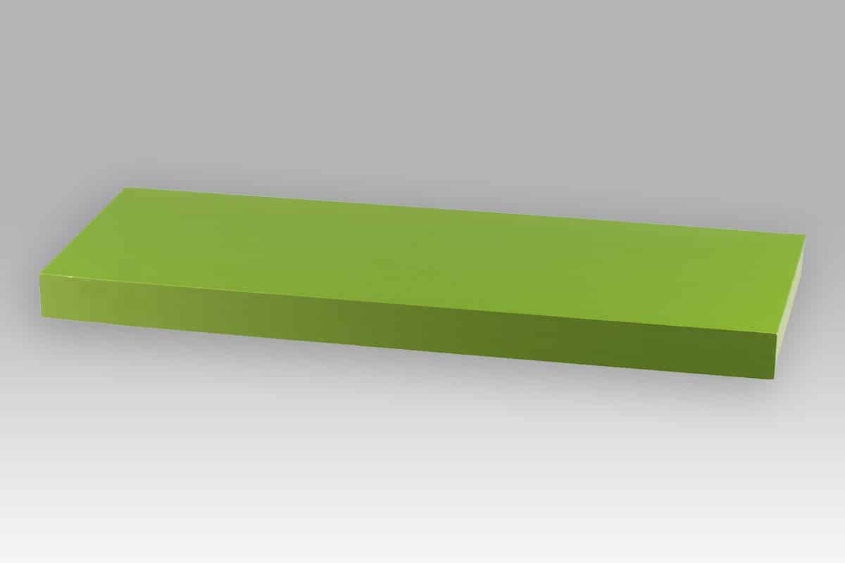 Nástěnná polička P-001 GRN, 60 cm, barva zelená
