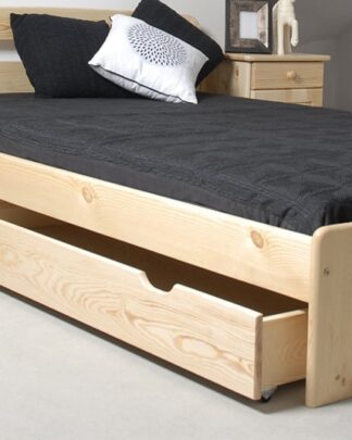 Úložný prostor pod postel 198 cm, masiv borovice, moření: ...