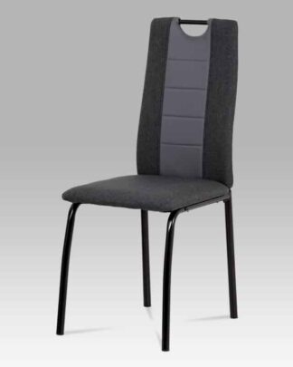 Jídelní židle DCL-399 GREY, antracit/šedá/matná černá