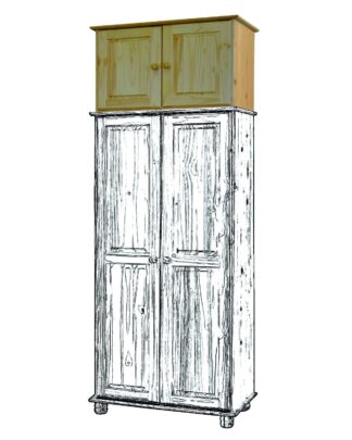 Nádstavec skříně 8861, masiv borovice