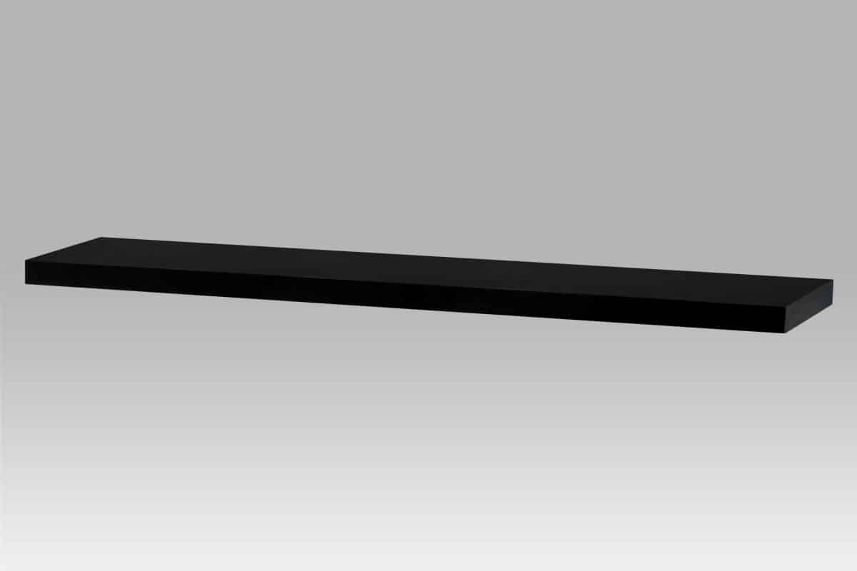 Nástěnná polička P-002 BK (WAL), 120 cm, barva ořech