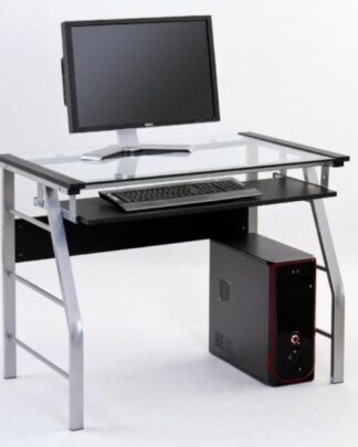 Skleněný PC stůl B-18