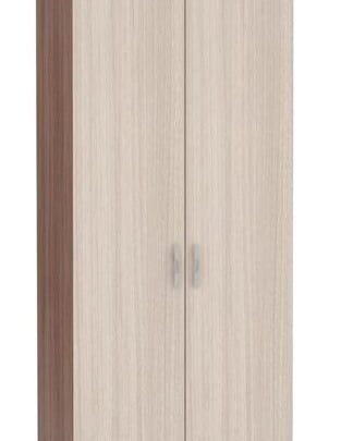 Šatní skříň BASIA 2D WK-553 s policemi sv./tm. jasan šimo