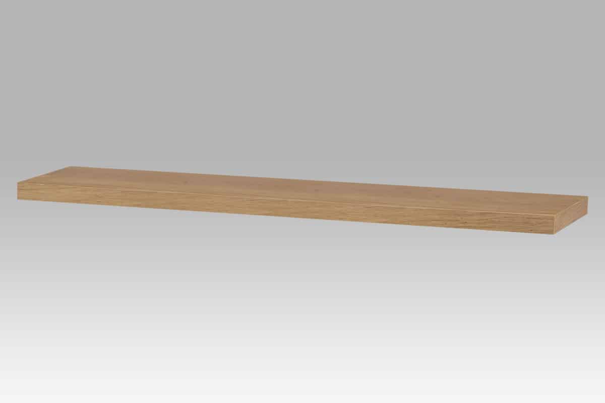 Nástěnná polička P-002 DUB, 120cm, barva dub