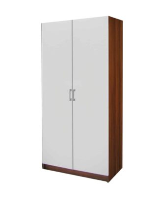 Šatní skříň 61520, ořech/bílá