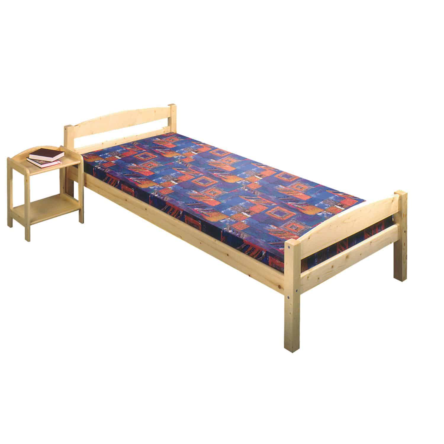 Jednolůžko 701 - 90x200 cm, masiv smrk