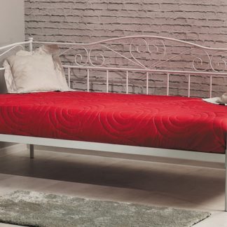 BIRMA, postel 90x200 cm, bílá