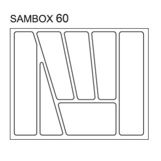 Pořadač do zásuvek SAMBOX, 60 cm
