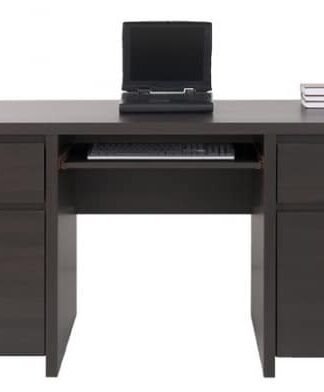Elegantní PC stůl KASPIAN, BIU2D2S/160, wenge