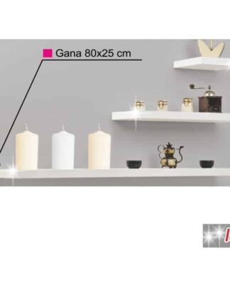 GANA police 80x25 cm, bílý lesk