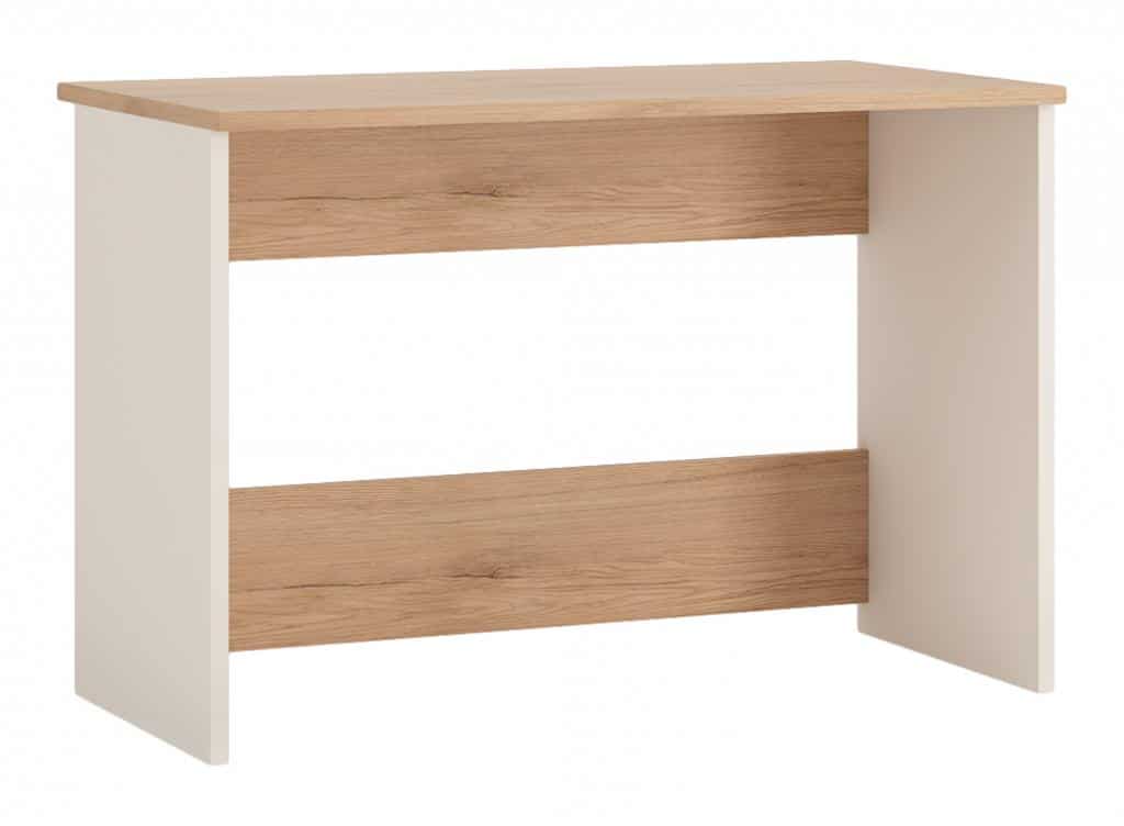 Moderní psací stůl AMAZON, typ 81, san remo/bílý lesk