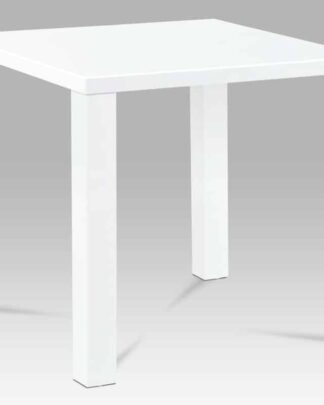 Jídelní stůl AT-3005 WT 80x80 cm, vysoký lesk bílý