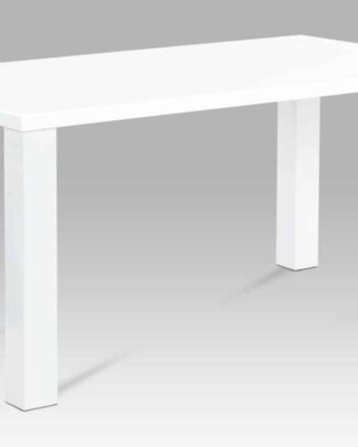 Jídelní stůl AT-3008 WT 160x90 cm, vysoký lesk bílý