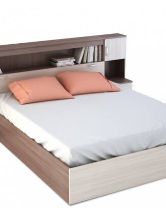 Postel BASIA 160x200 KP-552 se záhlavím sv./tm. jasan šimo