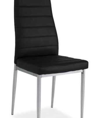 Jídelní čalouněná židle H-260, černá/chrom