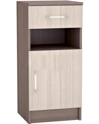 Skříňka MÁŠENKA TB-100, jasan šimo tmavý/jasan šimo světlý