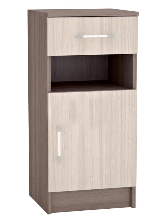 Skříňka MÁŠENKA TB-100, jasan šimo tmavý/jasan šimo světlý