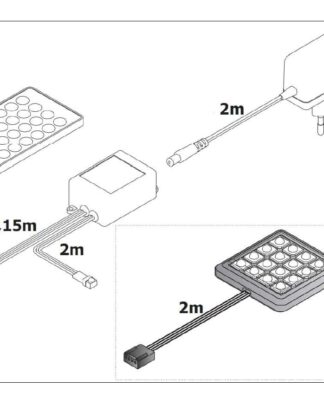 Osvětlení ALABAMA UNTERBAU RGB 2 ks, barevné