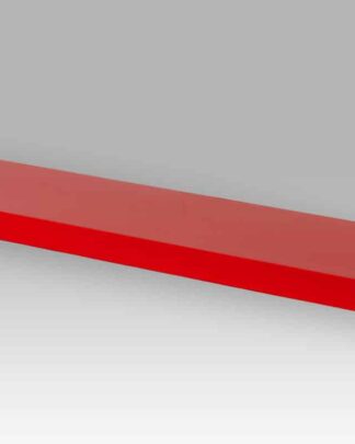 Nástěnná polička P-005 RED, 80cm, barva červená - vysoký lesk