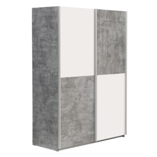Skříň LUPO OHS822X1, beton/bílá