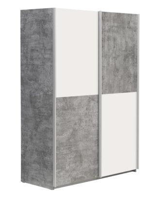 Skříň LUPO OHS822X1, beton/bílá