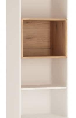 Regál AMAZON 2S, typ 11, san remo/bílý lesk