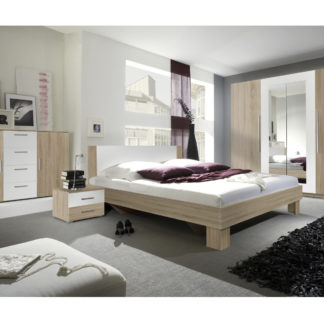 VERA ložnice s postelí 160x200, dub sonoma/bílá
