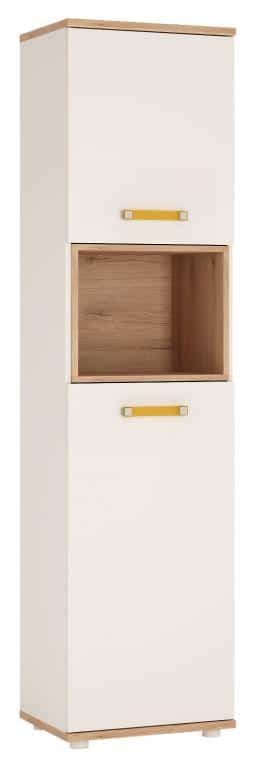 Regál AMAZON 2D, typ 10, san remo/bílý lesk