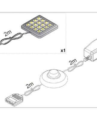 LED osvětlení ALABAMA UNTERBAU II 1x, bílé