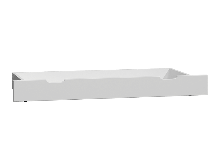 Úložný prostor pod postel 98 cm, masiv borovice/moření bílá