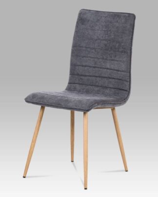 Jídelní židle HC-368 GREY2, šedá látka/kov dub