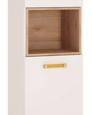 Komoda AMAZON 1D1S, typ 33, san remo/bílý lesk